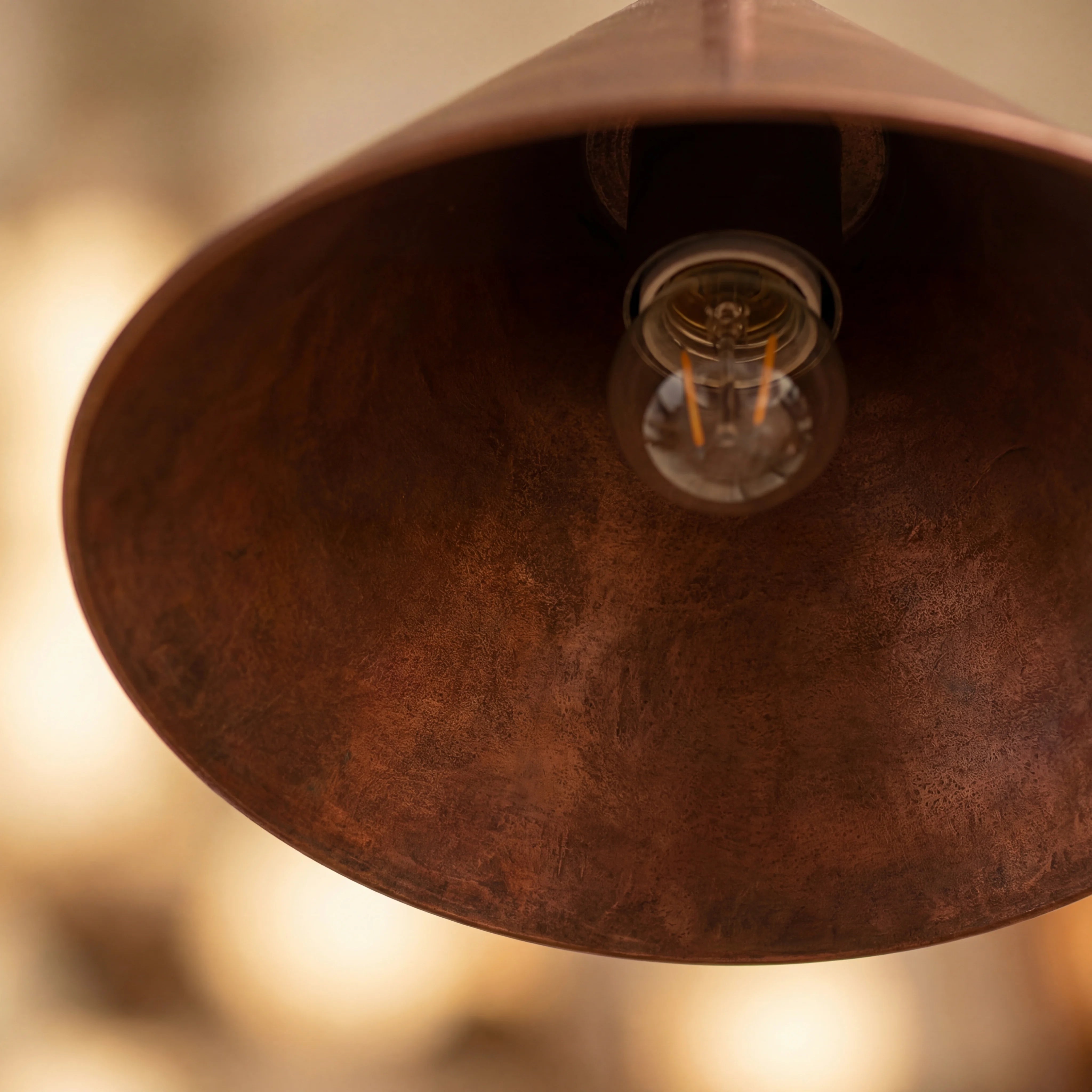 Kono Vintage Copper Pendant Lamp